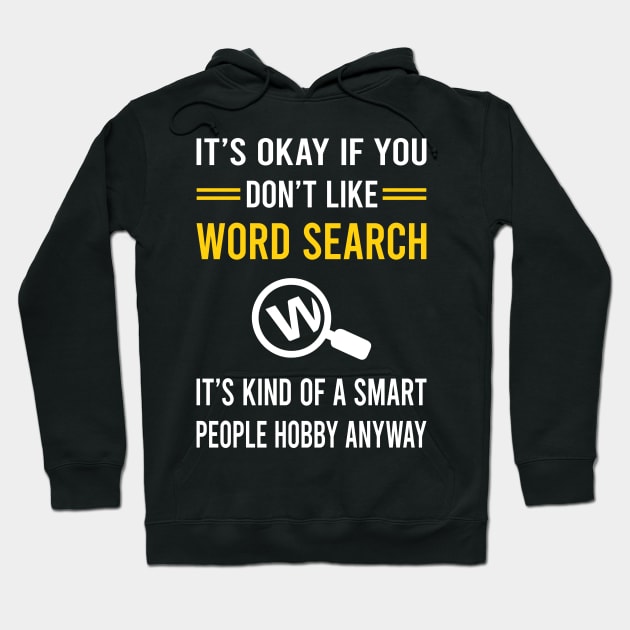 Smart People Hobby Word Search Hoodie by Bourguignon Aror